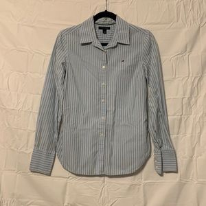 Tommy Hilfiger vertical striped shirt.